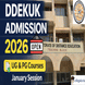 DDEKUK Begins Admissions for January Session 2026; Check Course-Wise Dates Here